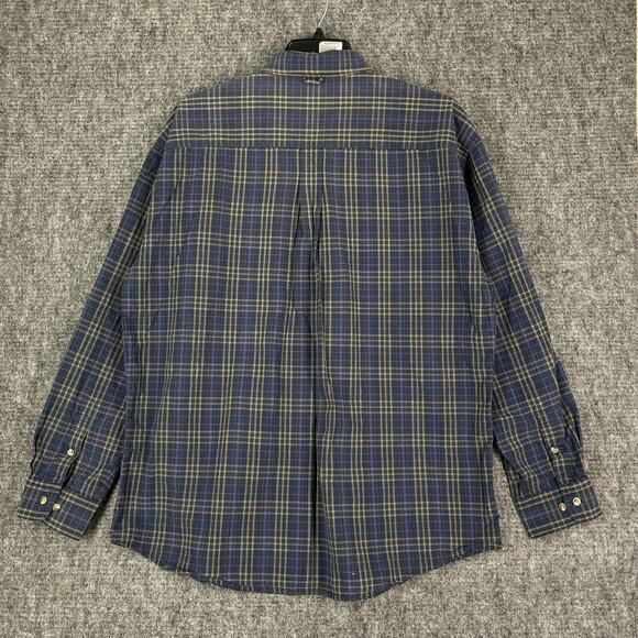 Timberland‎ Shirt Mens Large Plaid Blue Business Casual Button-Front Long-Sleeve - Picture 2 of 12